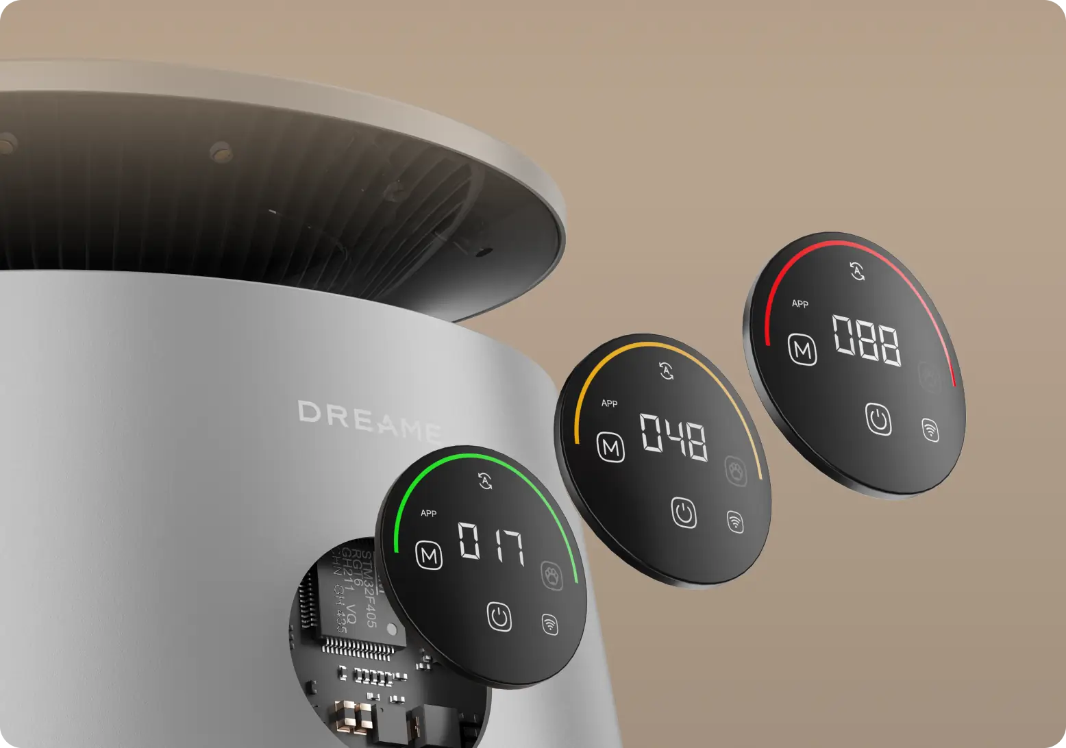 Intuitive Digital Display with LED Indicators