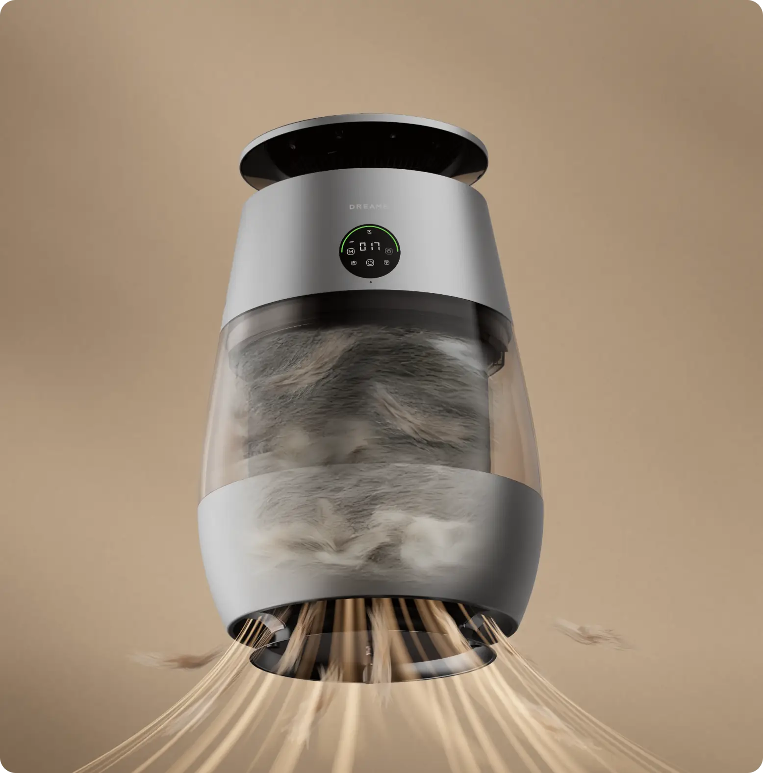 360° Transparent Hair Collection Compartment