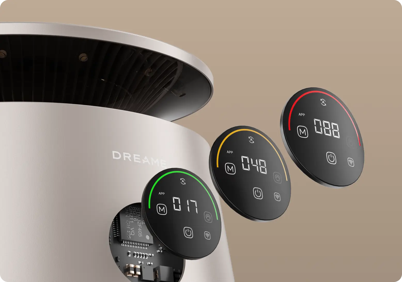 Intuitive Digital Display with LED Indicators