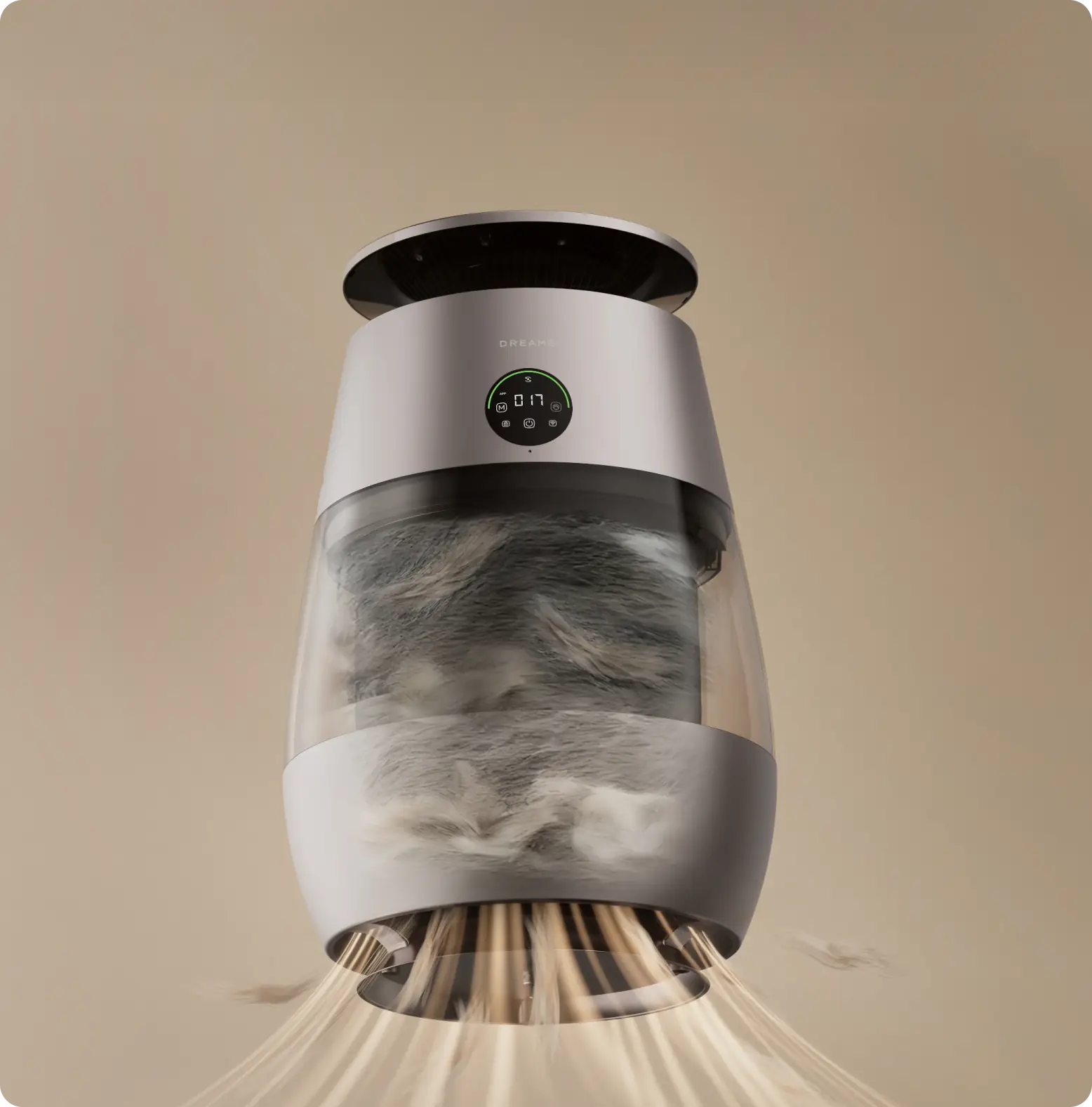 360° Transparent Hair Collection Compartment