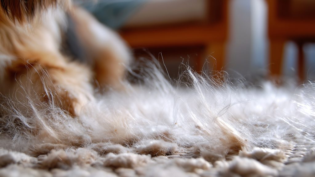 dog-dander-and-fur-on-carpet