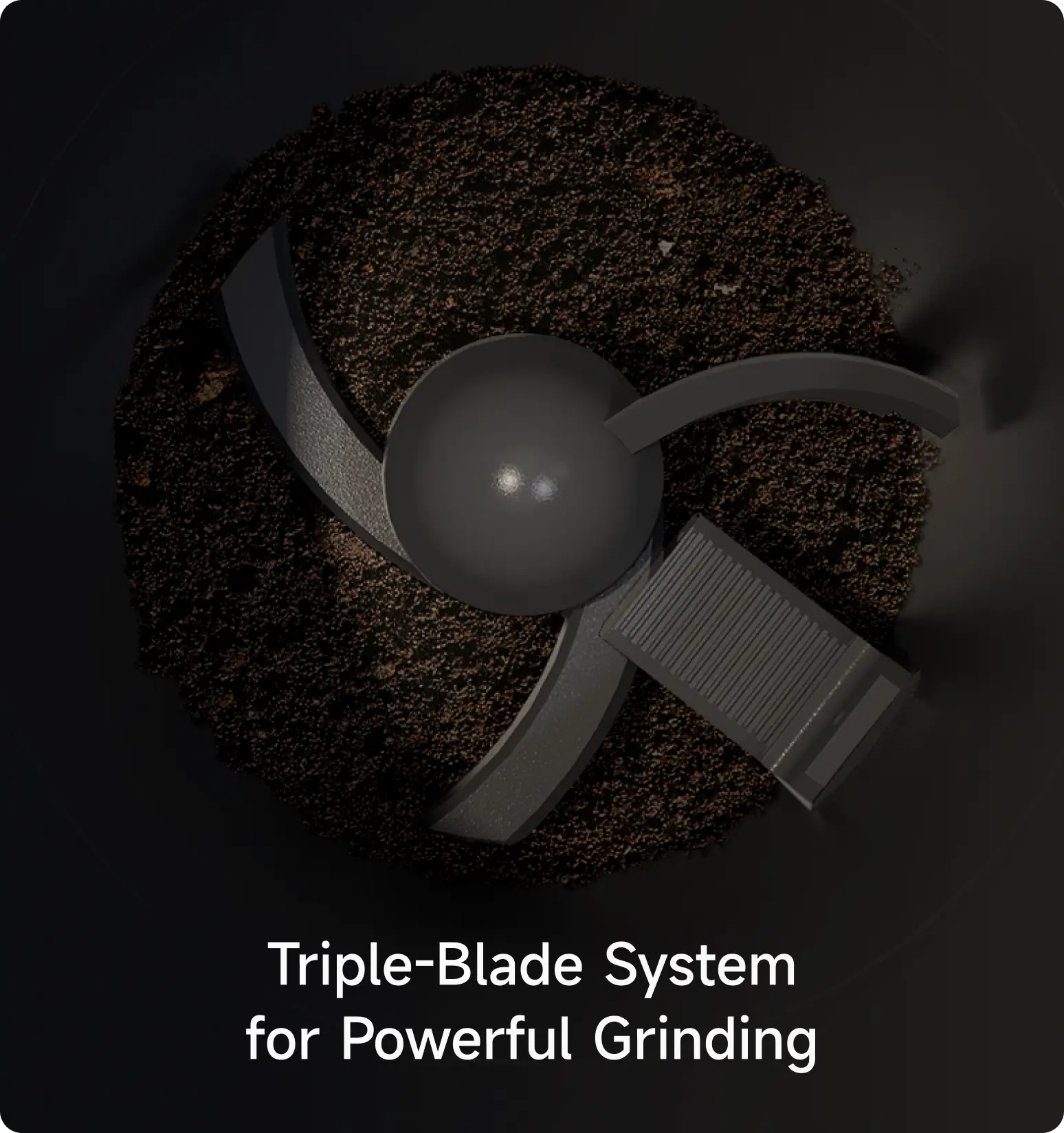 Triple-Blade System for Powerful Grinding